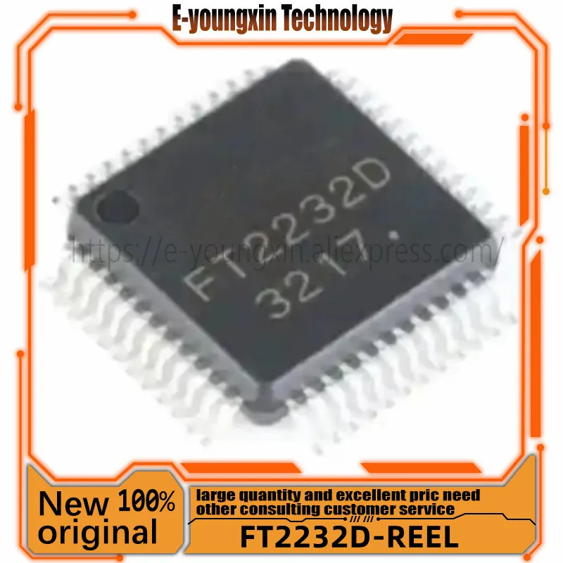 

2PCS~10PCS/LOT FT2232D FT2232D-REEL LQFP48 100% New Spot stock