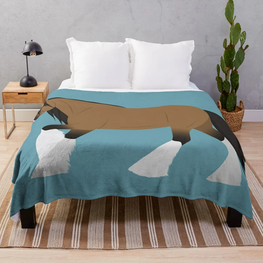 Цыганский лошадь/ирский початок (пряжья кожа) Пледы Одеяла для ребенка забавный