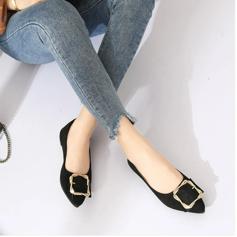 Comemore 2022 Women Flats Luxury Elegant Pumps Woman Loafers Summer Moccasins Ballerinas Flat Casual Shoes Ladies  sexy shoes
