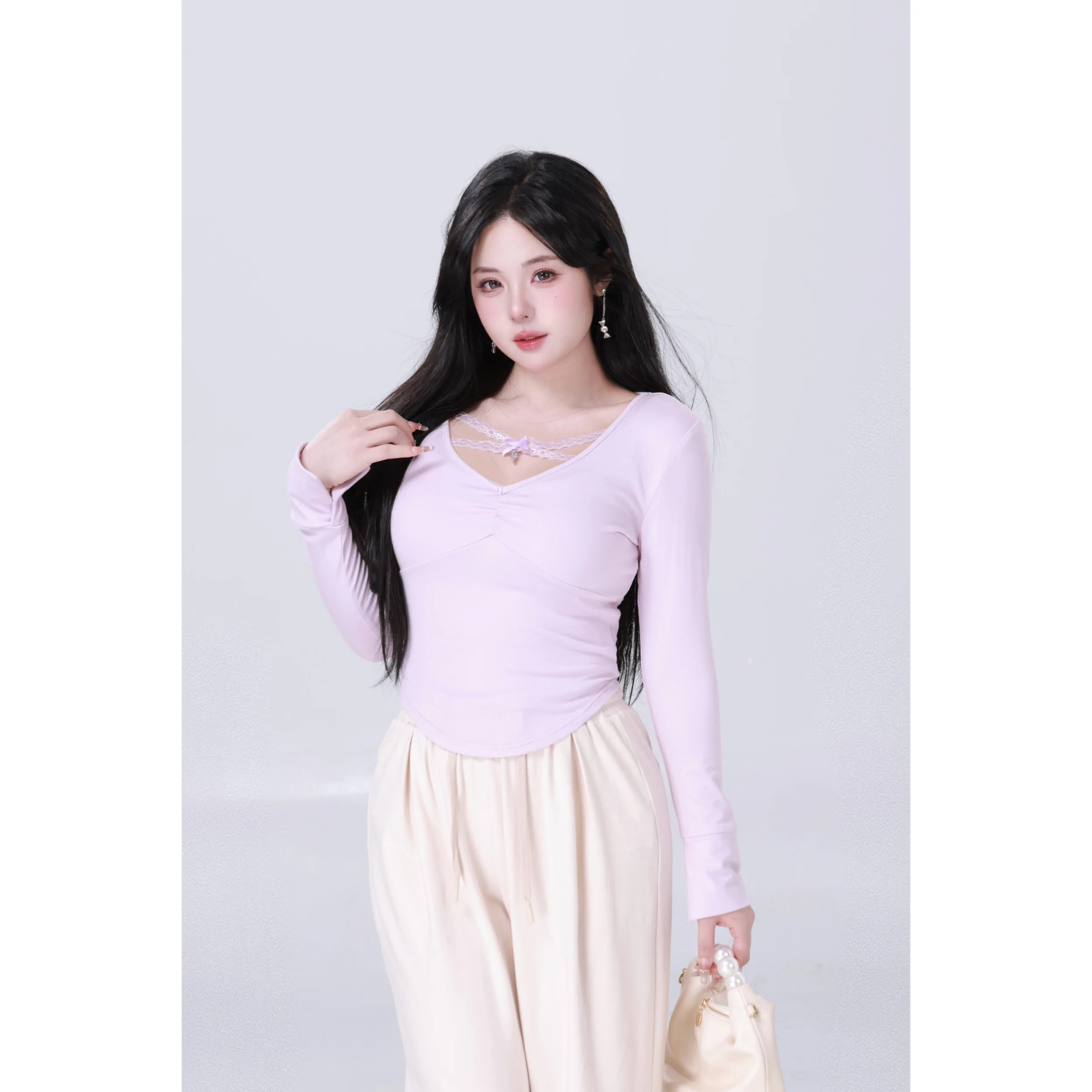 Mengfairy [Gentle Trap] Pure Desire осенне-зимняя внутренняя одежда вязаный топ на бретельках с