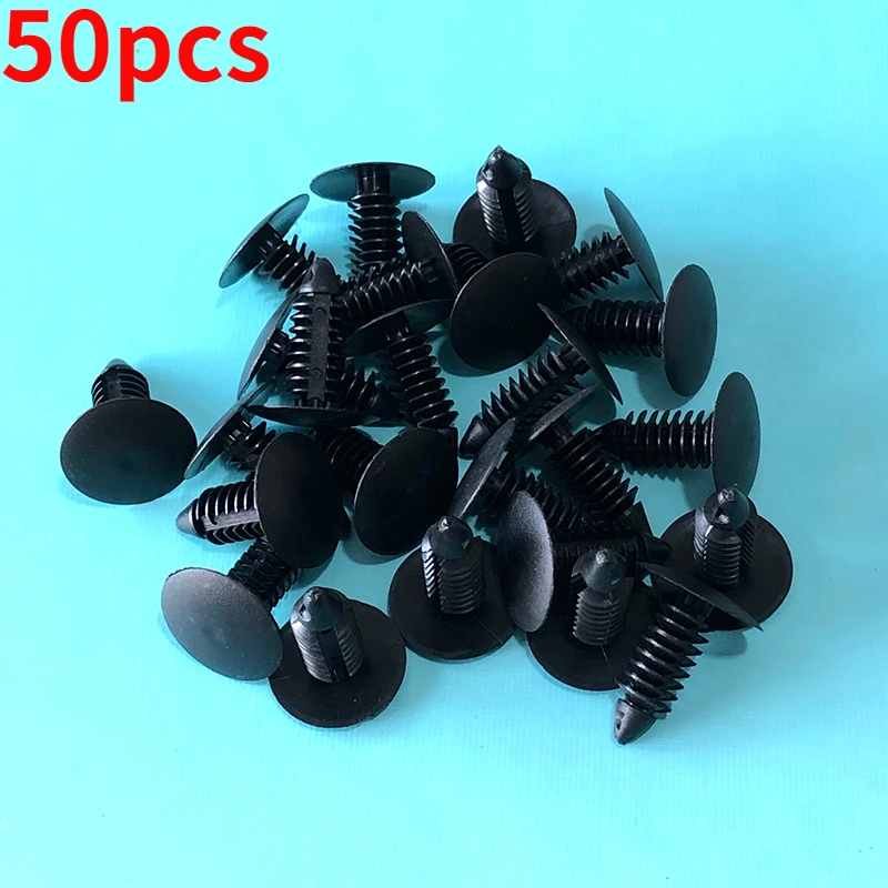 

50 шт. универсальные заклепки-зажимы 7,5 мм-6,0 мм пластиковые отверстия для Nissan для BMW Nissan Honda Toyota Mazda автомобильные аксессуары