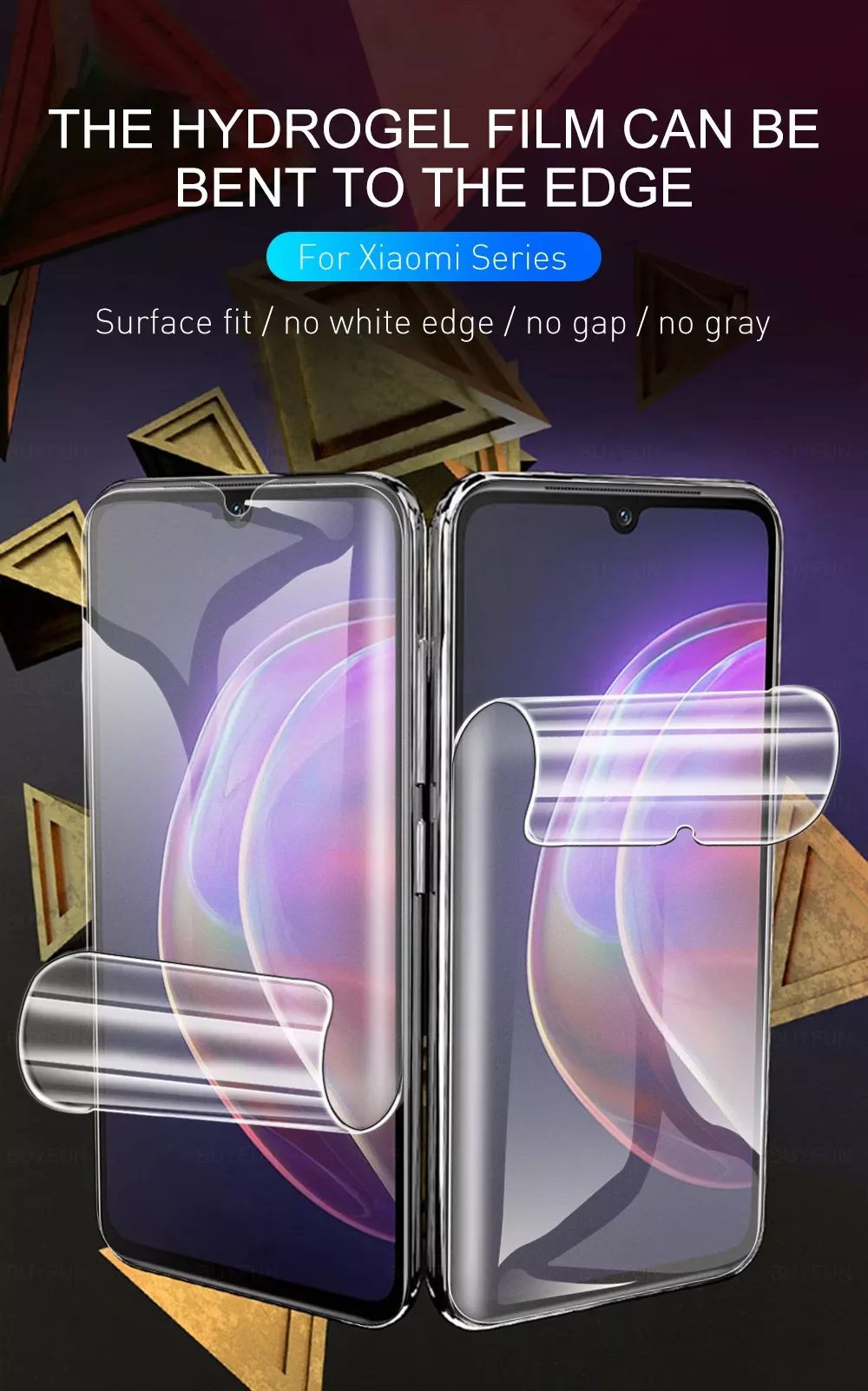 3 IN 1 Frosted Front+Back Hydrogel Film+ Camera Lens Glass For VIVO V21 5G/ 4G V21e v 21 21E e Screen Safety Protective Film