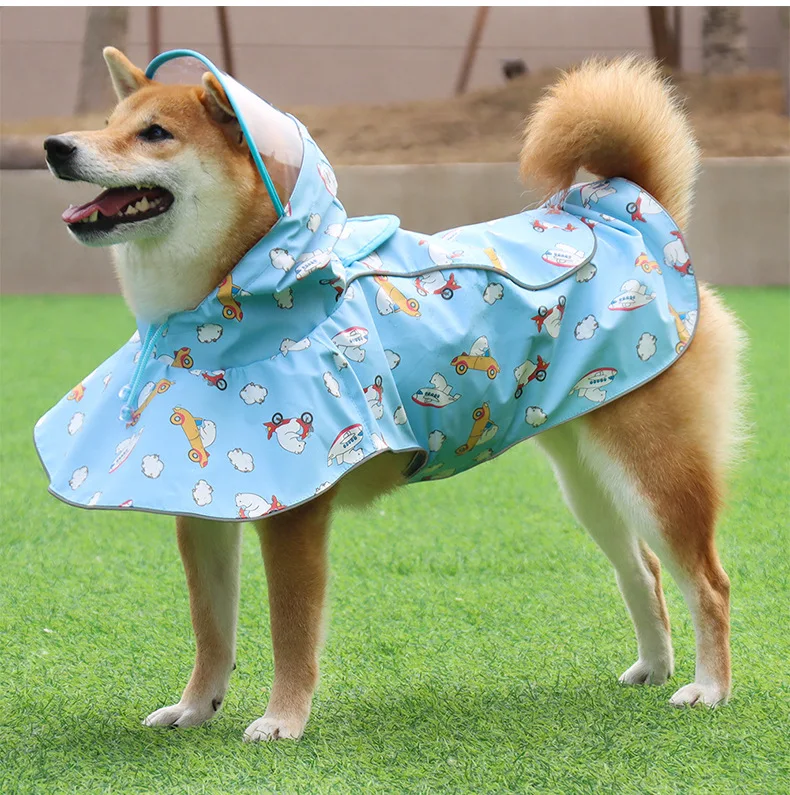 

Pet Cloak Raincoat Reflective Cartoon Raincoats For Small Medium Dogs Cute Rainproof Waterproof Puppy Clothes Dog Accessories