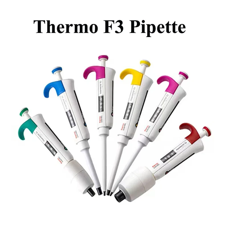 Thermo F3 Pipette Single-Channel Adjustable Pipettors Micropipette Semi-Sterile Precision Lab Pipettor 0.2-2ul