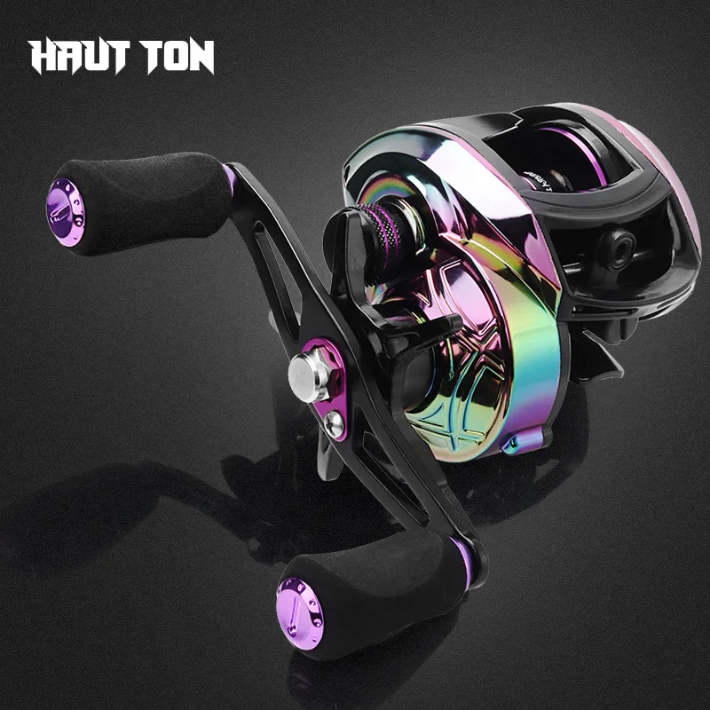 

Hautton X Metal Drip Wheel Electroplating Fishing Fishing Wheel Fishing Gear Supplies Colorful Sea Fishing Fishing Wheel