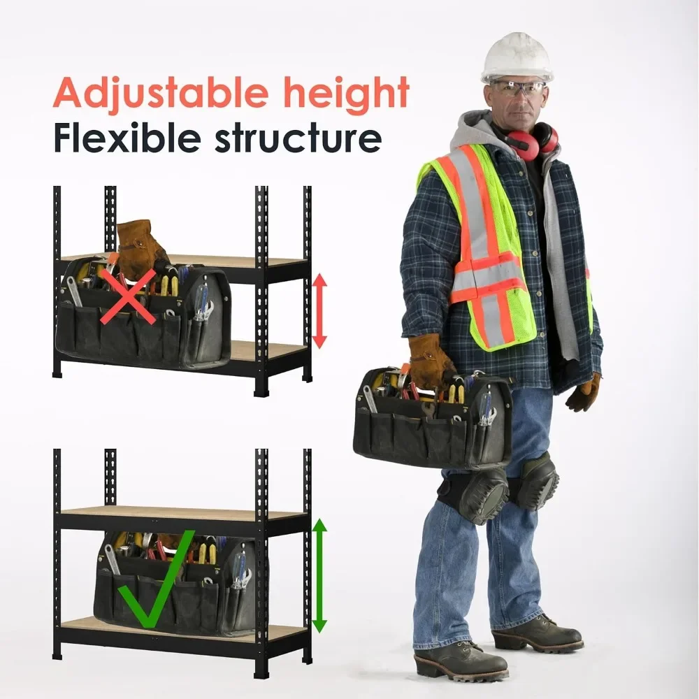 Сверхмощные полки для хранения регулируемый металлический стеллаж 48 дюймов x 24