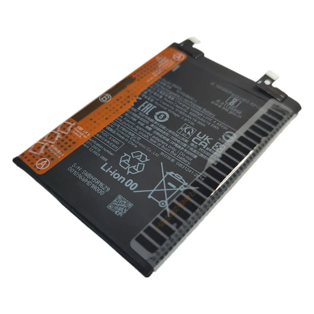 BM5A 5160 мАч Hongmi Оригинальный аккумулятор для Xiaomi Mi MIUI Redmi Note 11 pro 11pro телефона