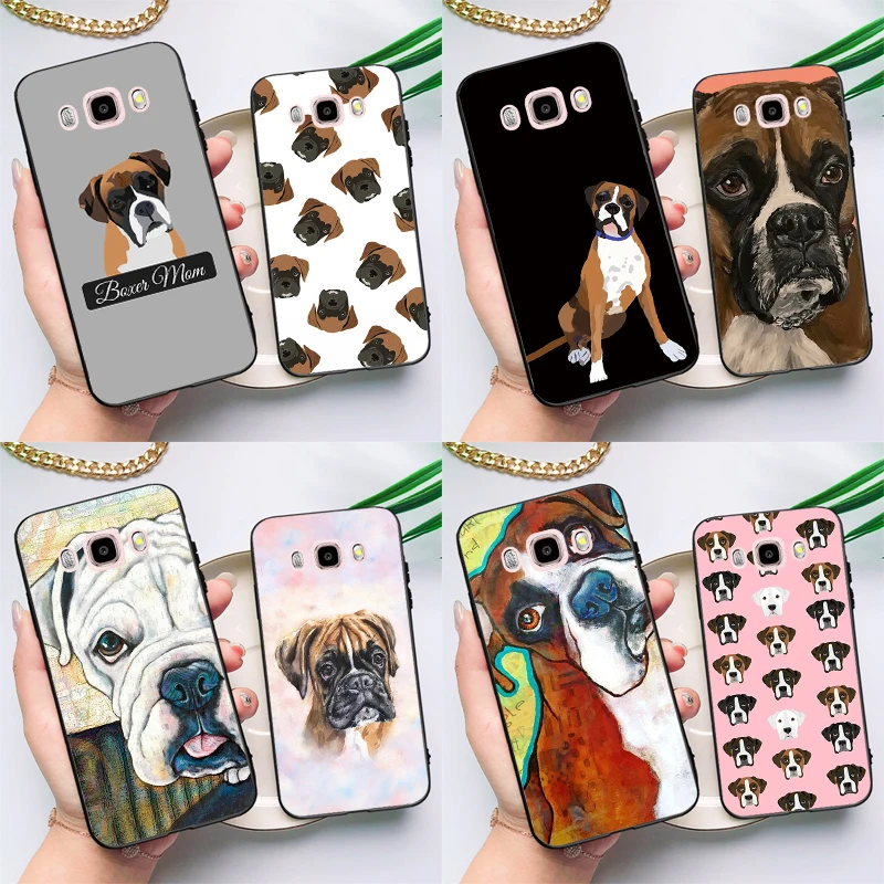 Boxer Dog Phone Cover For Samsung J3 J7 J5 2016 A5 A3 2017 J4 J6 A6 A8 Plus A7 A9 J8 2018 Case Capa