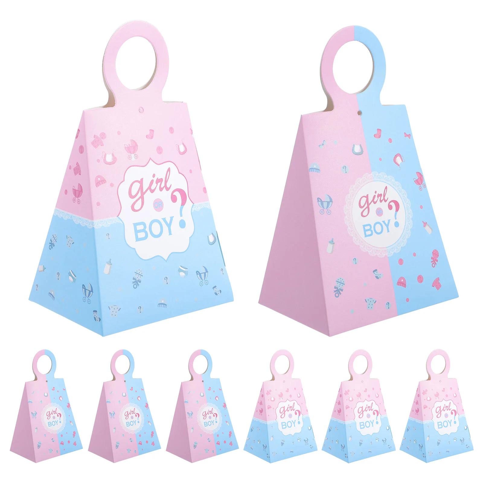 

24 Pcs Candy Box Gift Container Baby Shower Favor Boy Banquet Party Cases Paper