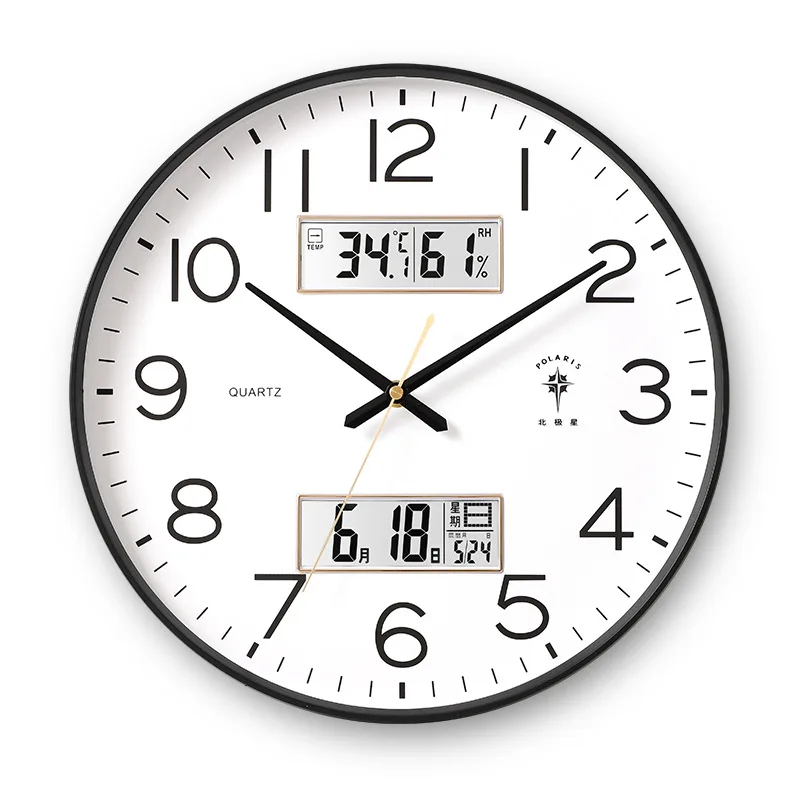 

Modern minimalist smart wall clock Automatic time synchronization living room home silent clock