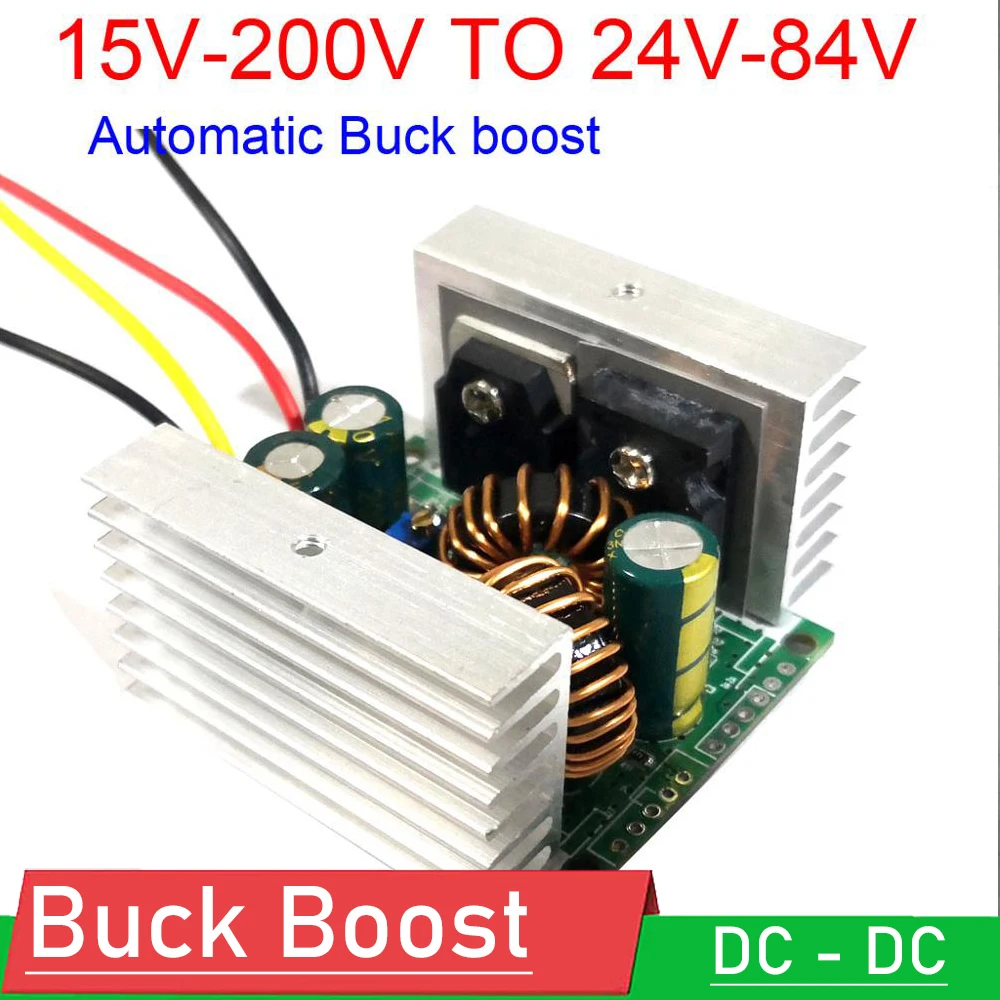 

DC-DC Buck boost Converter 15V-200V 96V 84V 72V 60v 48v 36v 19V 24V-96V CC CV Voltage Regulated Power battery Charging