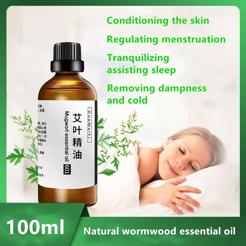 

Top Wormwood Natural Mugwort Essential Oil For Beauty Material Meditation Dispel Insects Incense Homemade Perfume 100ml/bottle