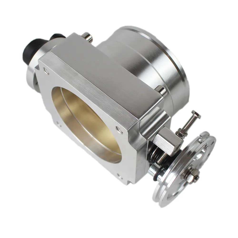 Корпус дроссельной заслонки 90 мм с датчиком TPS для Toyota Supra 1JZ/2JZ серебристый корпус