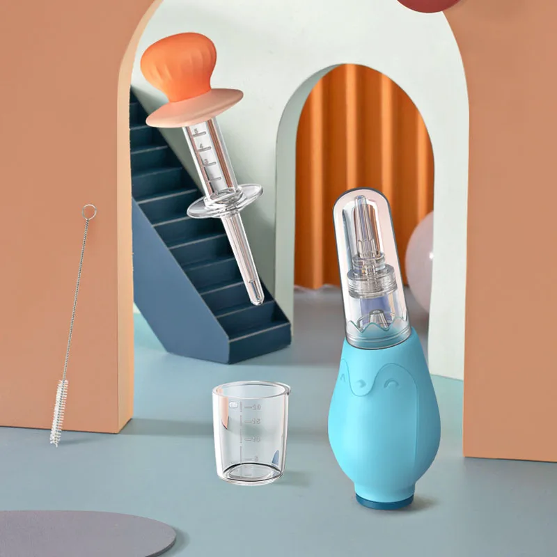 

Newborn Baby Safety Nose Cleaner Nasal Aspirator Set Baby Medicine Feeder Infants Medicine Dropper Accessories Baby Care