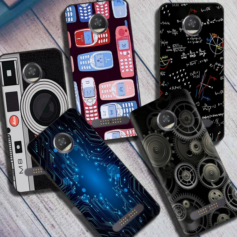 Чехол для телефона в стиле ретро для Motorola Moto Z2 Play, чехлы для телефона из ТПУ для Moto Z2 Force Z3 Play Z2Play, чехлы, бамперы
