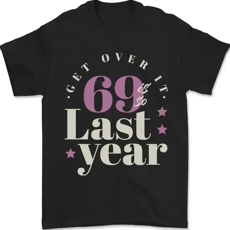 Фото Футболка Lustig 70th Geburtstag 69 Is So Last Year для мужчин, 100% хлопок №1