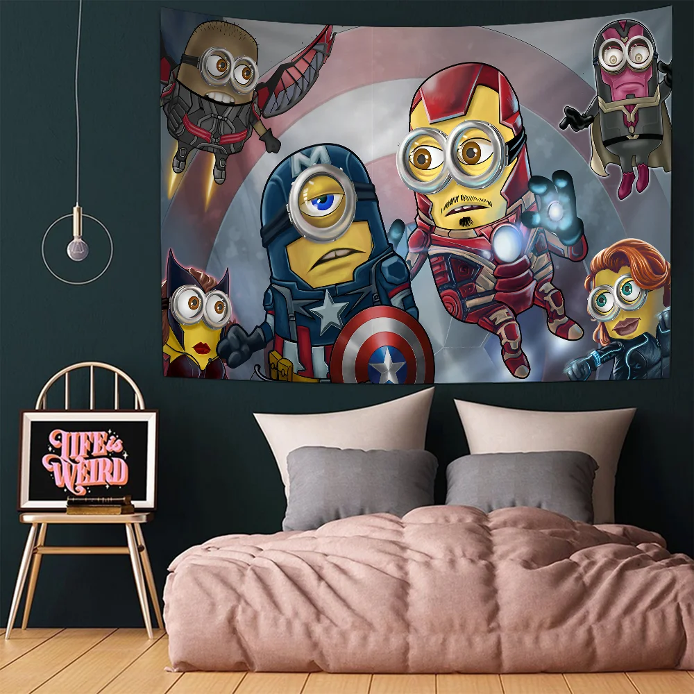 М-Миньоны Д-Гадкий-мой аниме гобелен