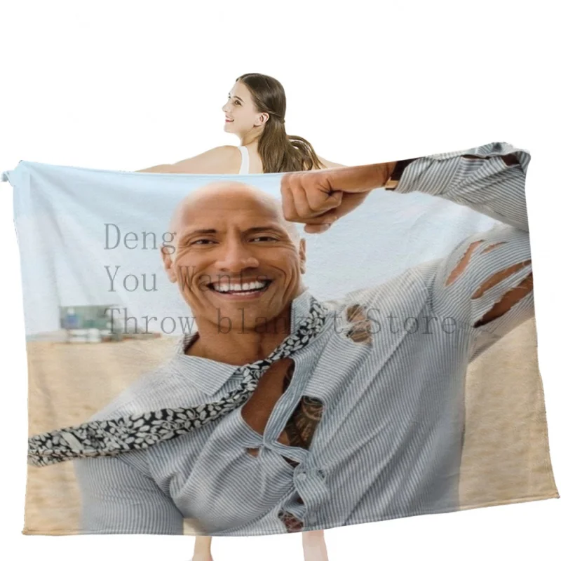 

Мягкое бархатное одеяло Dwayne johnson, легкое одеяло для кровати, Флисовое одеяло для домашнего декора