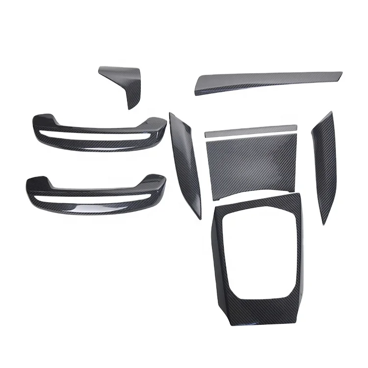 

RHD Interior Trims Real Dry Carbon Fiber Dashboard Console Cover for New 3 Series 2020 G20 Car Parts 9pcs/set