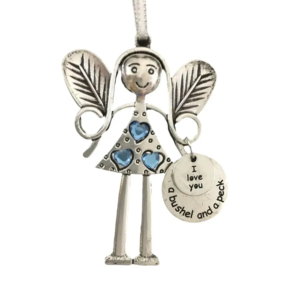 Мультяшный ангел авто зеркало заднего вида украшение интерьера отчетанная