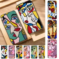 picasso abstract art phone case for vivo y91c y11 17 19 17 67 81 oppo a9 2020 realme c3