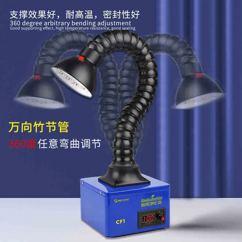 

Mechanic CF1 Solder Fume Extractor Fan Smoke Absorber For ESD-Soldering-Station DIY Welding Work Air Purifier Energy Saving