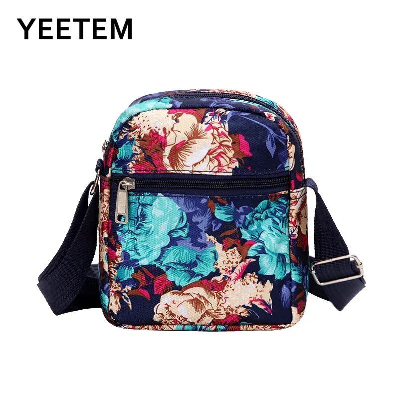 

Print Single Shoulder Bag Multi-layer Bag New Nylon Leisure Cross Small Square Bag Wholesale 2023