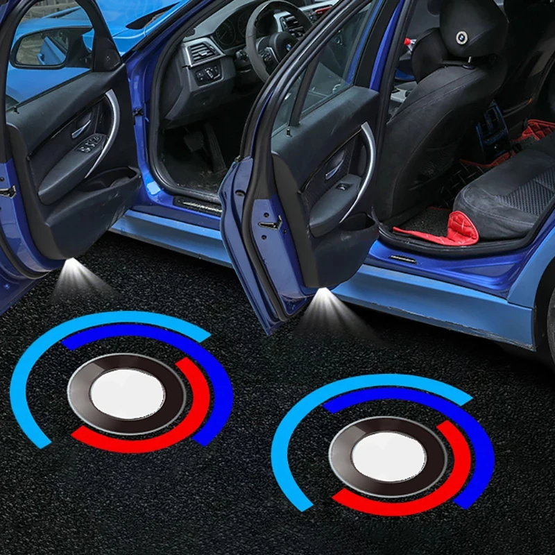 

Car 50th Anniversary Logo Car Welcome Light Atmosphere Laser Auto Door Light For BMW X1 X2 X3 X4 X5 X6 3 5 6 7 Series GT F30