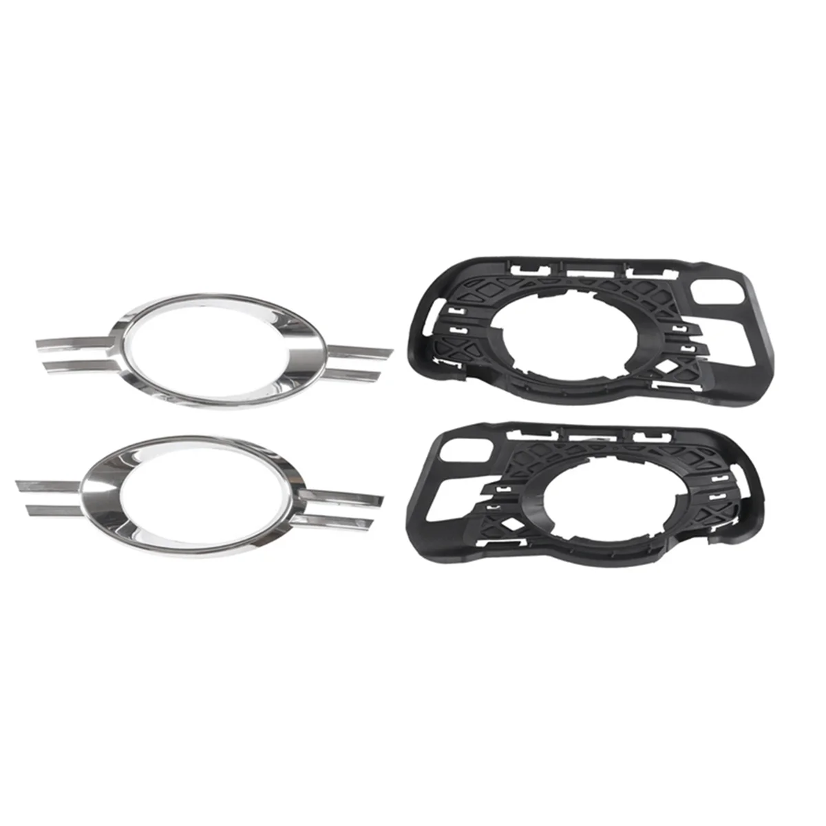 Противотуманная Решетка переднего бампера с хромированной отделкой для Mercedes Benz