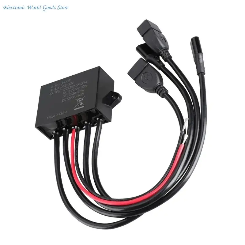 Фото A3PD 12 В 24 В типа C USB 4-портовый гнездовой зарядный модуль для корабля, автомобиля, грузовика №2
