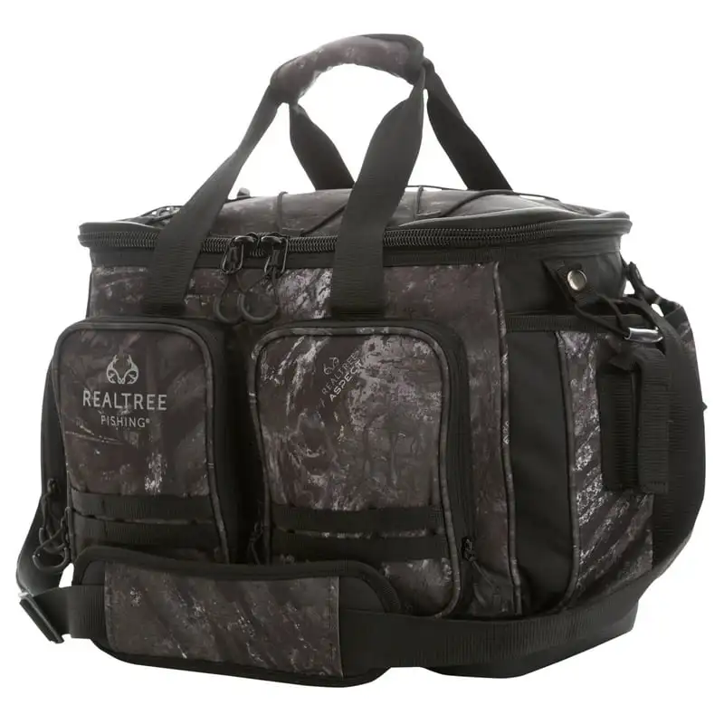 

Large Tackle Bag 36 Ltr Charcoal Gray Camo, Unisex, Fishing Tackle Bag and Boxes бойлы для ловли карпа Sabiki