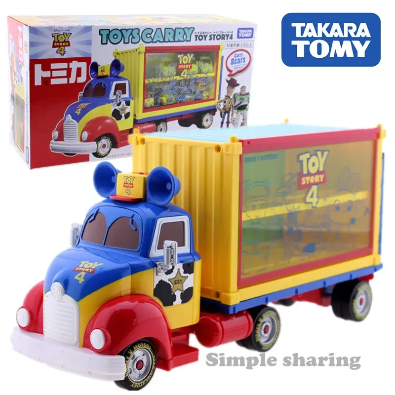 

TAKARA TOMY Tomica Pixar Disney Motors Toy Story 4 Anime Figure Trunck Model Kit Diecast Baby Pop Kids Dolls Funny Puppets