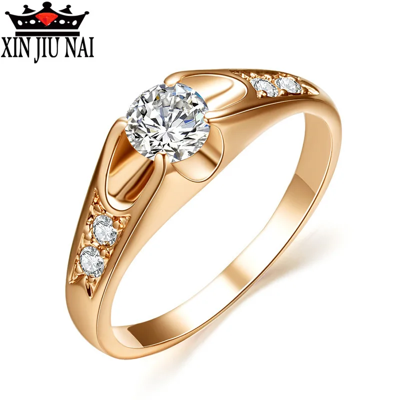 Женское Обручальное Кольцо из белого циркония обручальное кольцо розового