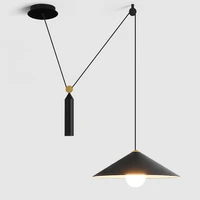 nordic creative chandelier restaurant table simple modern personalized lifting pulley shift decorative lamps