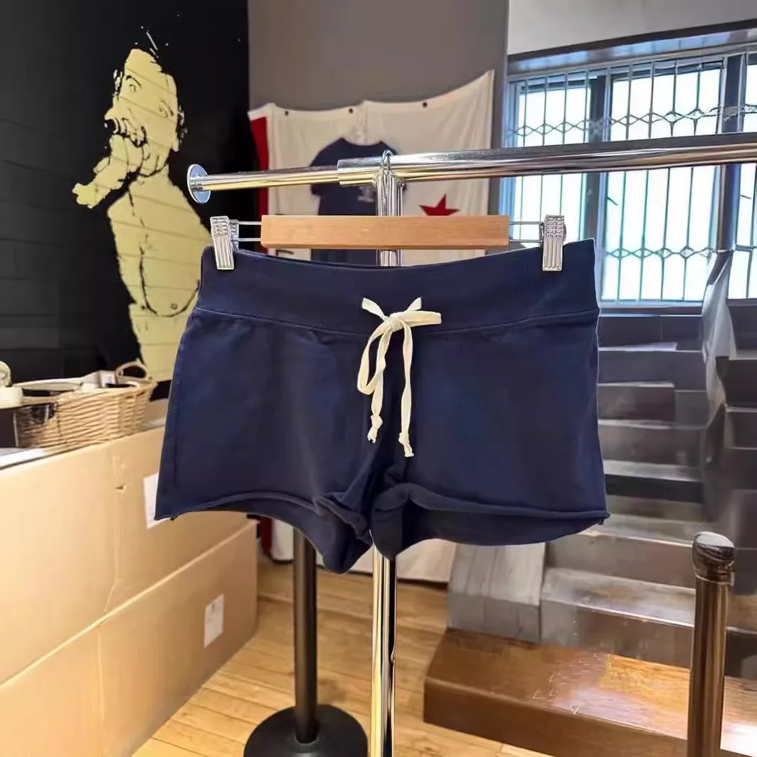 Шорты женские узкие на шнуровке удобные повседневные штаны домашняя спортивная