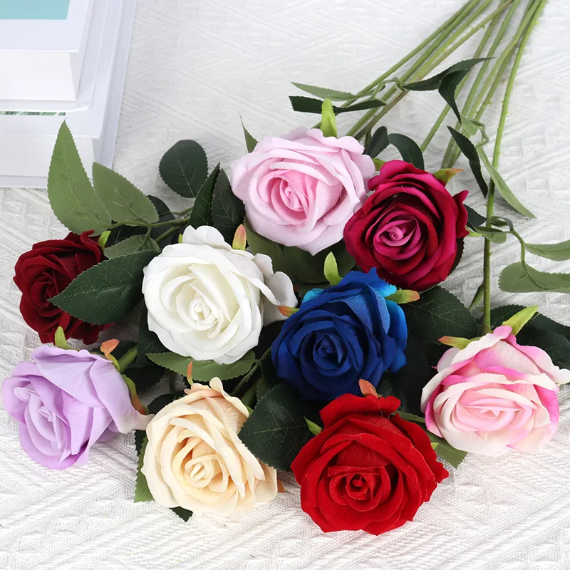 

1/5/10Pcs 52cm Artificial PE Foam Rose Flowers Bridal Bouquets for Wedding Table Home Party Decorations DIY Scrapbook Supplies