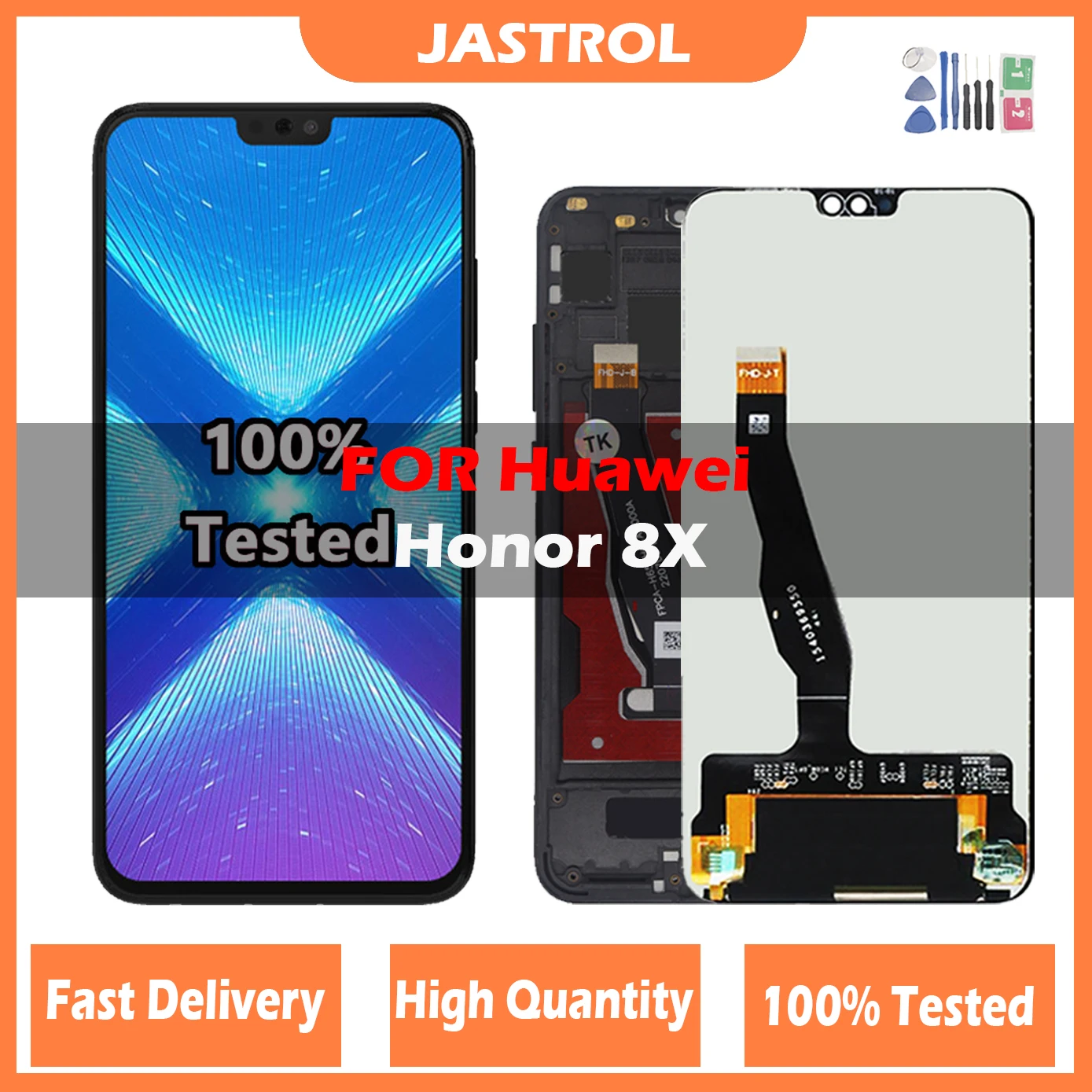 

6.5"Original LCD For Huawei Honor 8X JSN-AL00 JSN-L22 JSN-L21 Full LCD DIsplay + Touch Screen Digitizer Assembly Replacement