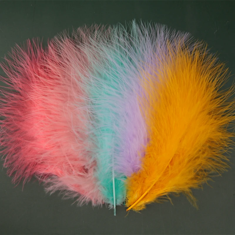 Пушистые перья индейки марабу 10-15 см 50 шт./комплект