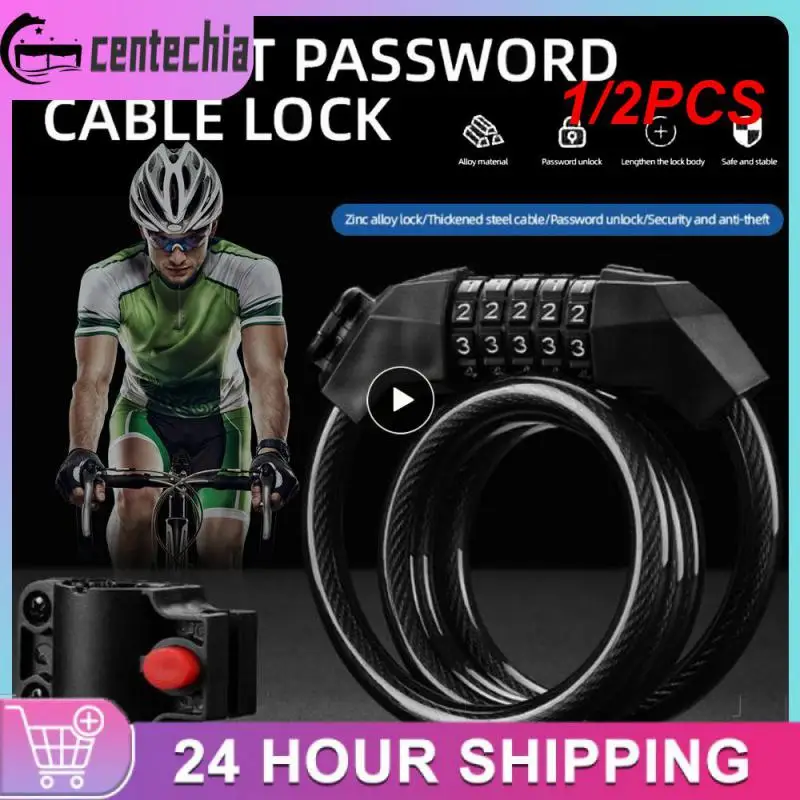 

1/2 шт., замок на велосипед со стальным тросом