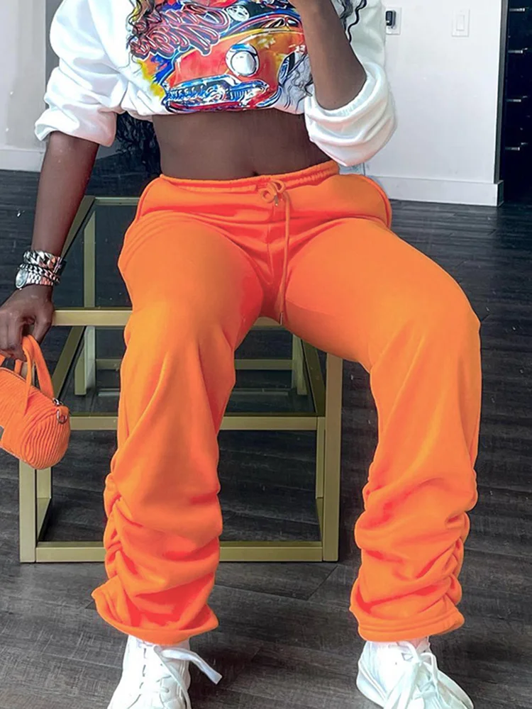 2023 Women's Fall And Winter New Fashion Print Camouflage Pocket Work Pants Flared Pants Women