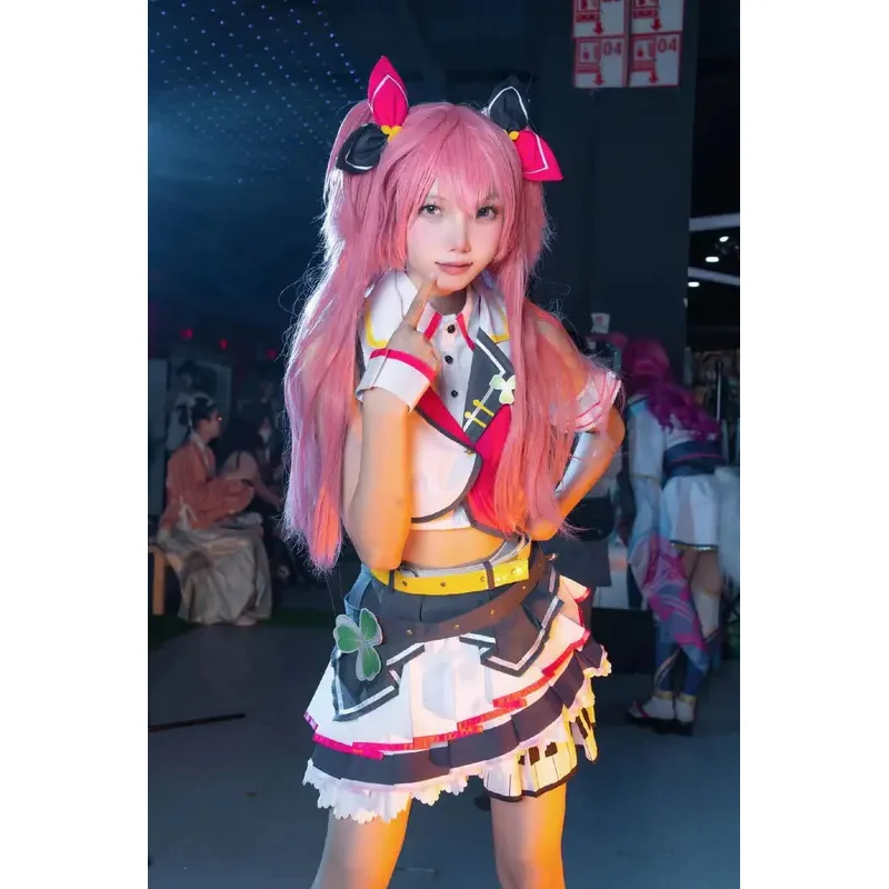 Фото Project Sekai Colorful Stage Feat Косплей Аниме Vocaloid MORE JUMP Костюм Hanasato Minori Momoi Airi Hinomori Shizuku Dressc;8,k №4