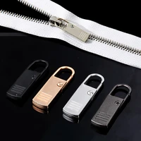 2pcs removable zipper pull for clothing zip fixer travel bag shoes suitcase backpack metal zipper head slider diy sewing tool