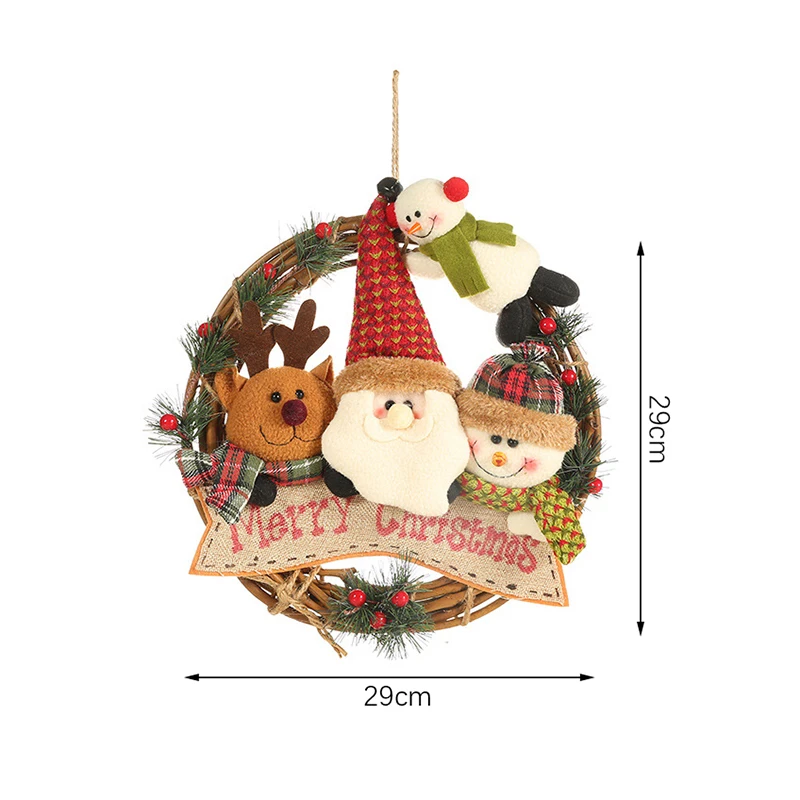 Рождественские украшения старик снеговик лось виноградная лоза кольцо кулон