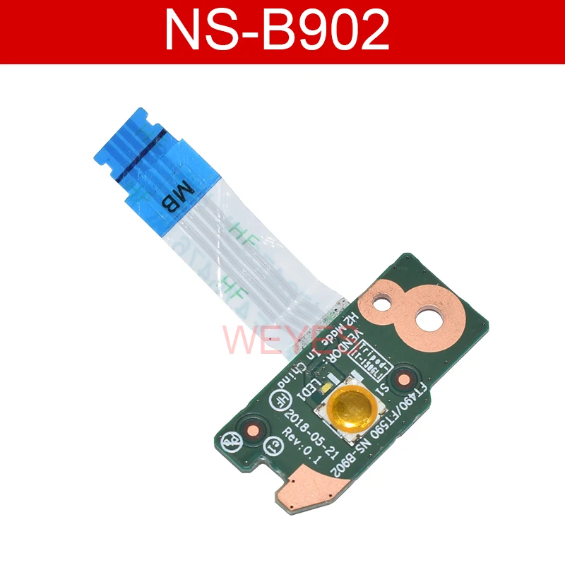 Для Lenovo ThinkPad T490 T590 кнопка выключателя питания