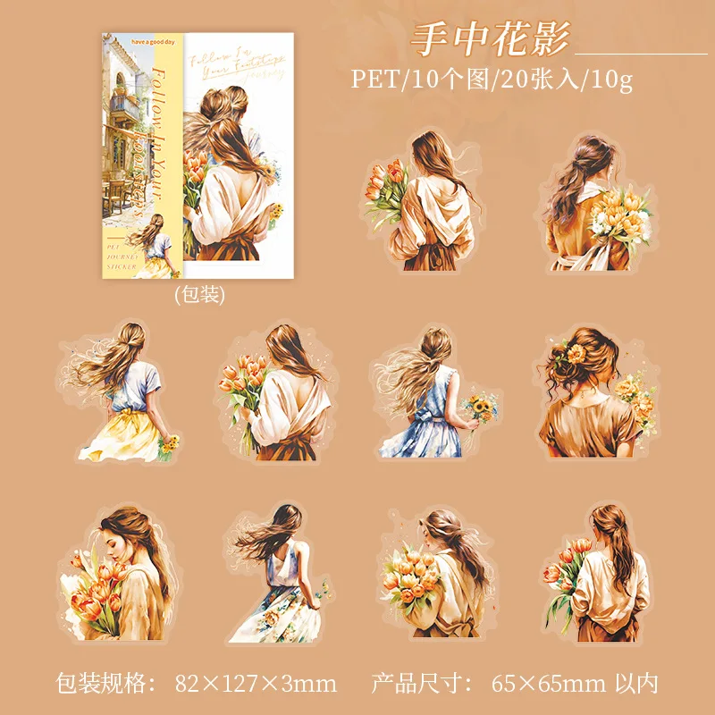 

Mr. Paper, 6 стилей, персонажи девушек для путешествий, наклейка для домашних животных, украшение для создания коллажей своими руками