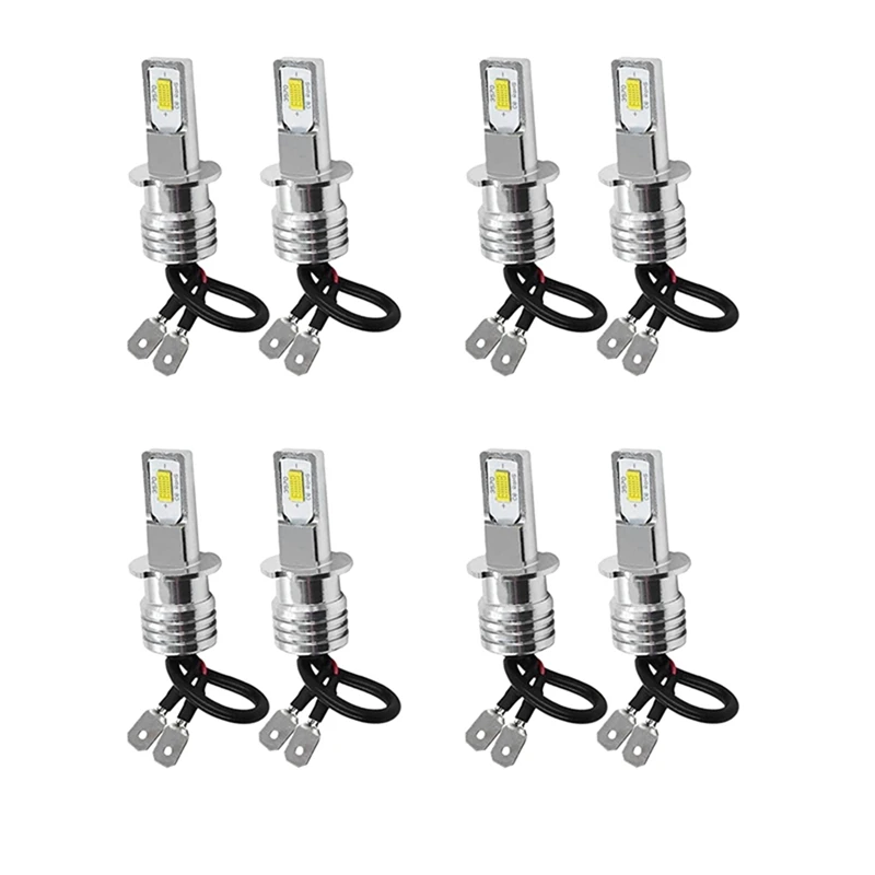 

8X H3 Super Bright LED Headlight Fog Light Driving Lamp Bulb Kit 6000K White 100W