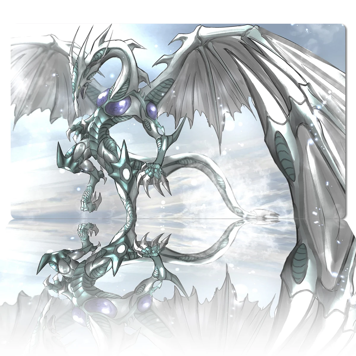 

Yugioh Malefic Stardust Dragon Mat Tcg Ccg Playmat Trading Card Game Mat Rubber Mouse Pad Table Desk Mat Zones Free Bag 60x35cm