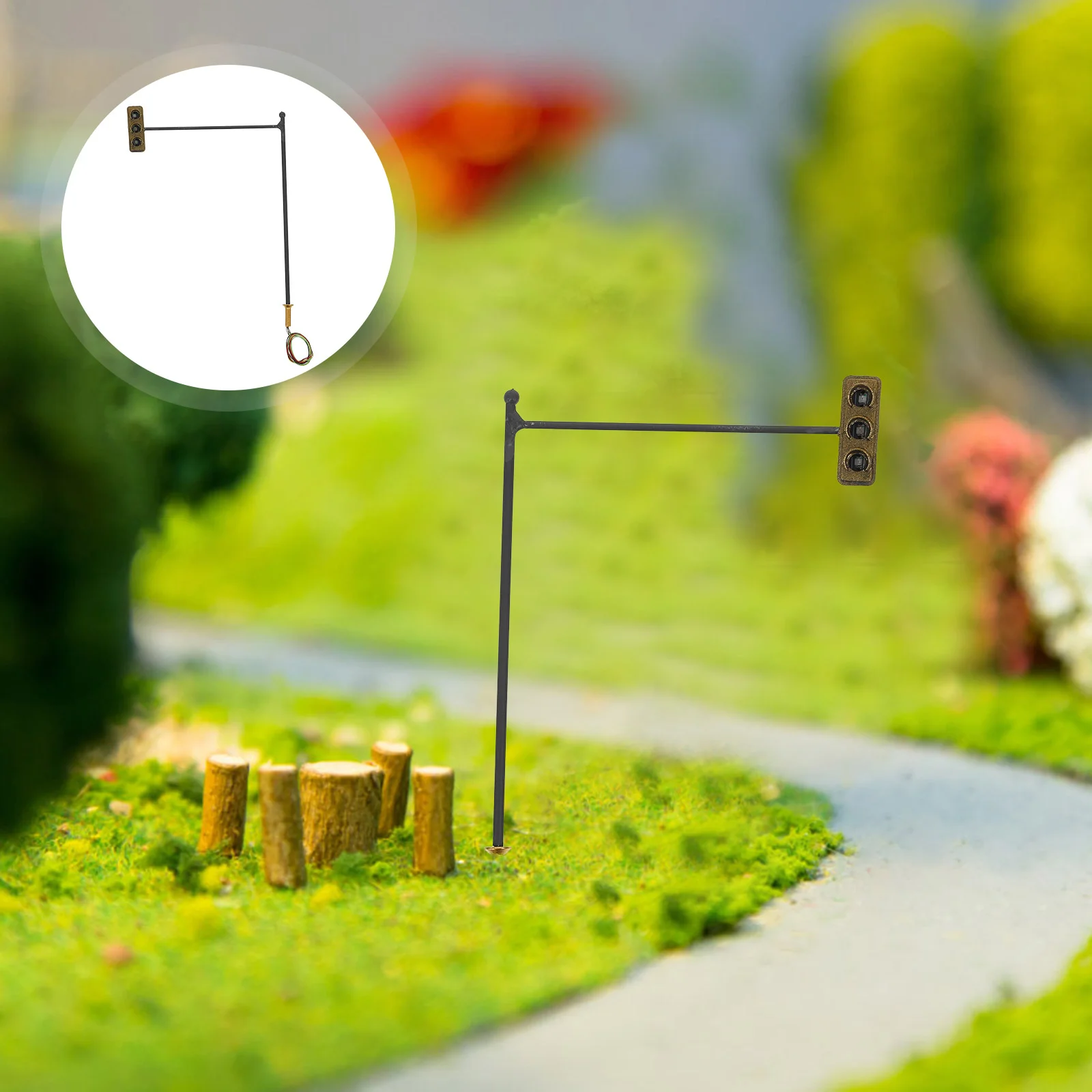 Модель поезда огни сигнал ранняя развивающая игрушка детская имитация дороги