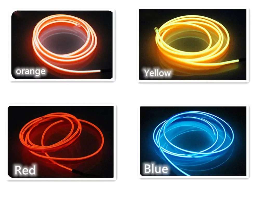 

Car Interior Led Decorative Lamp EL Wiring Neon Strip For Auto DIY Flexible Ambient Light USB Party Atmosphere Diode