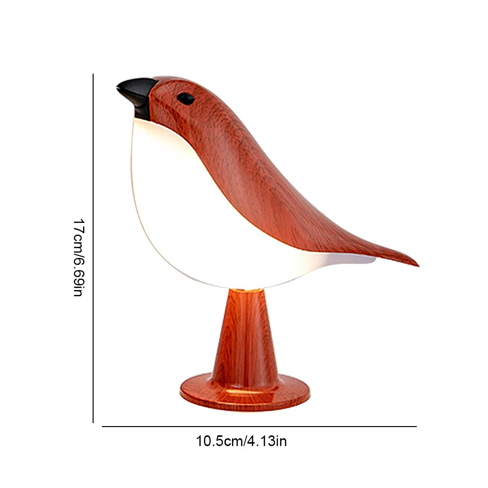 Настольная лампа с птицами и 3-цветной маленькой настольной лампой